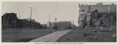 Eleventh Avenue, ser nordover fra Sixty-Third Street (s/hv-bilde) av American Photographer