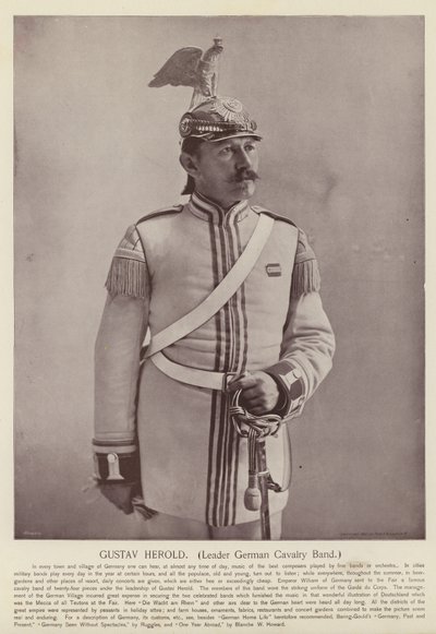 Gustav Herold, leder tysk kavaleriband av American Photographer