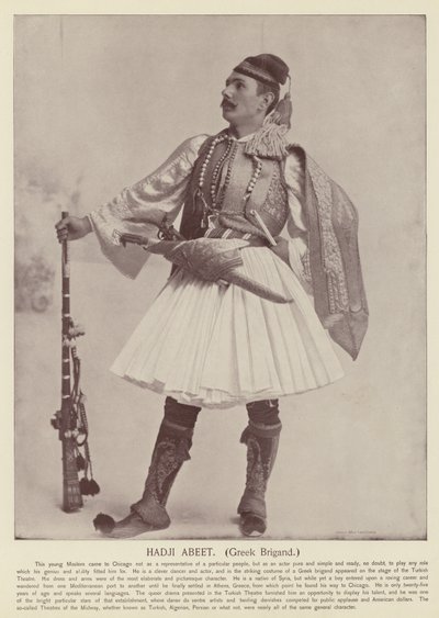 Hadji Abeet, gresk brigade av American Photographer