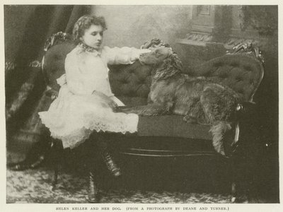 Helen Keller og hunden hennes av American Photographer