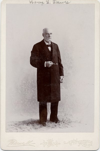 Henry Laurens Dawes (1816-1903), amerikansk senator, foto av Nowell, Pittsfield, Massachusetts (albumfoto) av American Photographer