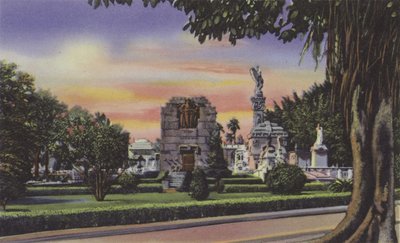 Interiør del Cementerio, Interiør på kirkegården (farget bilde) av American Photographer