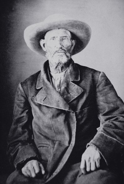 Jim Bridger (1804-81) (s/hvitt-bilde) av American Photographer