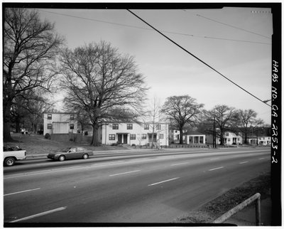 John Hope Homes (offentlige boliger), avgrenset av Larkin, Dora, Spelman Streets & Lane, Atlanta, Fulton County, GA (s/hvitt-bilde) av American Photographer