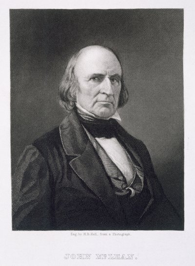 John McLean (1785-1861) gravert av Henry Bryan Hall (1808-84) etter et fotografi av American Photographer