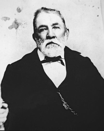 Dommer Roy Bean (1825-1903) (s/hvitt-bilde) av American Photographer