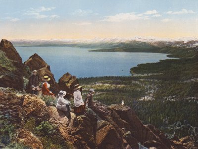 Lake Tahoe fra Mount Watson, California (fargebilde) av American Photographer