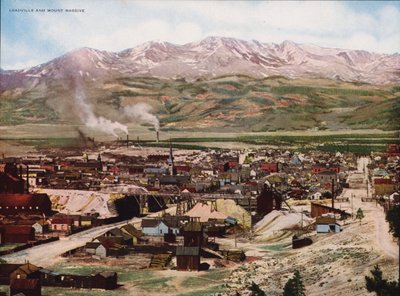 Leadville og Mount Massive (fargefoto) av American Photographer