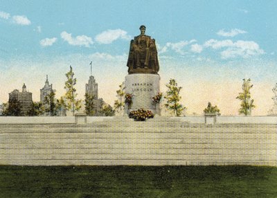 Lincoln Monument i Grant Park (farget bilde) av American Photographer