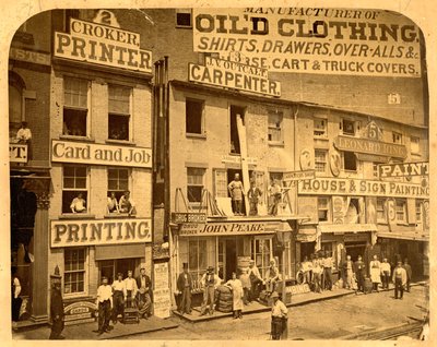 Lower Hudson Street, N.Y.C., 1865 (gelatinsølvtrykk) av American Photographer