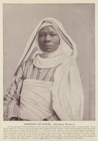 Mahbouba Um Zanuba, soudanesisk kvinne av American Photographer