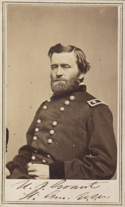 Generalmajor Ulysses S. Grant, offiser i den føderale hæren av American Photographer