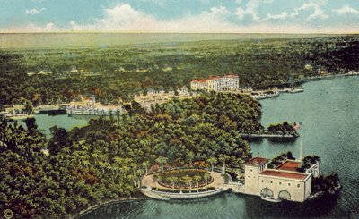 Miami, Florida, ca. 1925: Den vakre Deering-eiendommen (fargefoto) av American Photographer