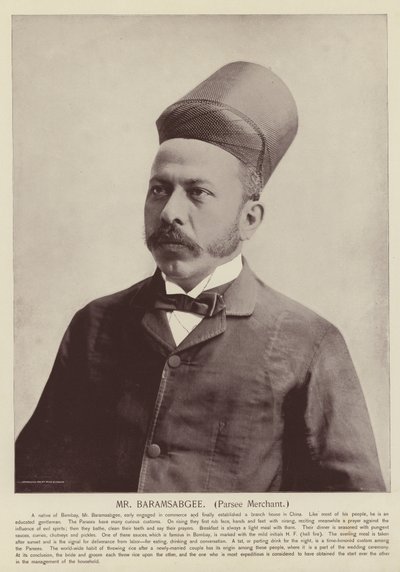 Mr Baramsabgee, Parsee Merchant av American Photographer