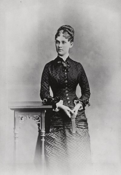 Fru Theodore Roosevelt, ca. 1882 (s/hvitt-bilde) av American Photographer