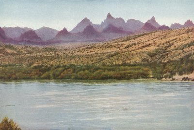 Needles Mountains og Colorado River, California (farget bilde) av American Photographer