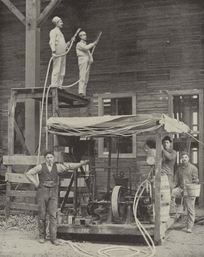 Maling av de store bygningene av American Photographer