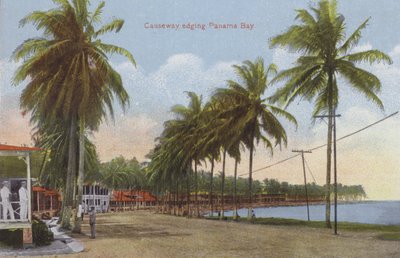 Panamakanalen, Causeway som grenser til Panamabukta (fargebilde) av American Photographer