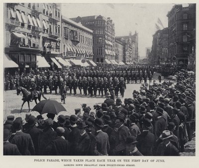 Politiparade, som finner sted hvert år den første dagen i juni (s/hvitt-bilde) av American Photographer