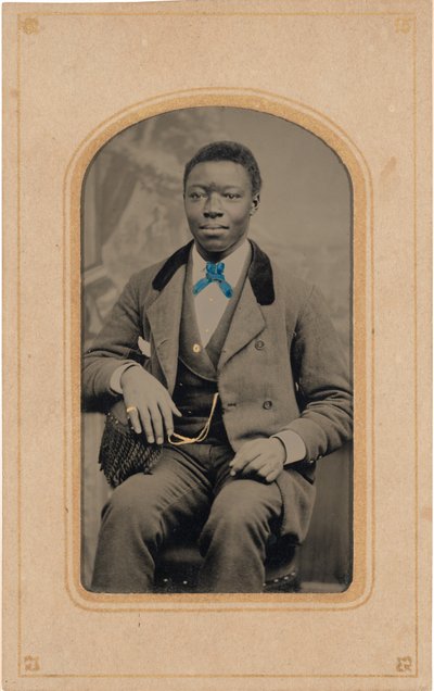 Portrett av en mann, ca. 1880-tallet (foto) av American Photographer