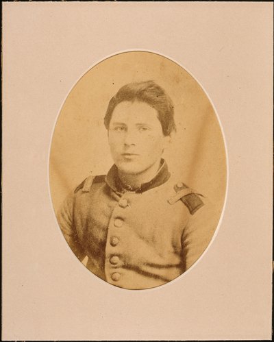 Portrett av en uidentifisert soldat (sepiafoto) av American Photographer