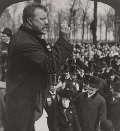 President Roosevelt i Evanston av American Photographer