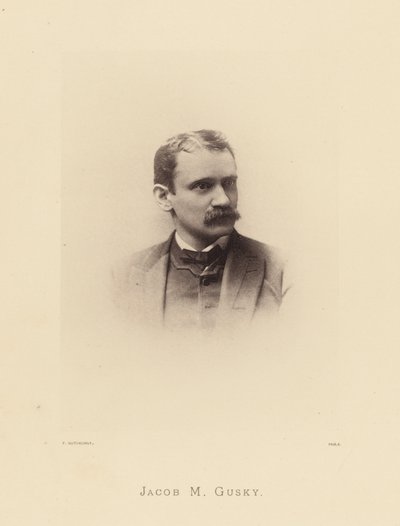 Fremtredende innbyggere fra Pennsylvania: Jacob M. Gusky (s/h-foto) av American Photographer