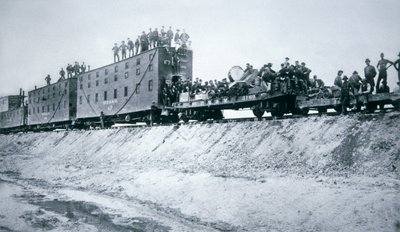 Jernbanekonstruksjonsmannskaper av American Photographer