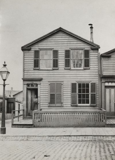 Bosted på 42 Monroe St., Chicago, 1869 av American Photographer