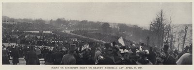 Scene på Riverside Drive på Grants minnedag, 27. april 1897 (s/hvitt-bilde) av American Photographer