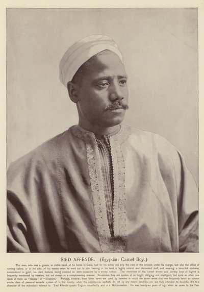 Sied Affende, egyptisk kamelgutt av American Photographer