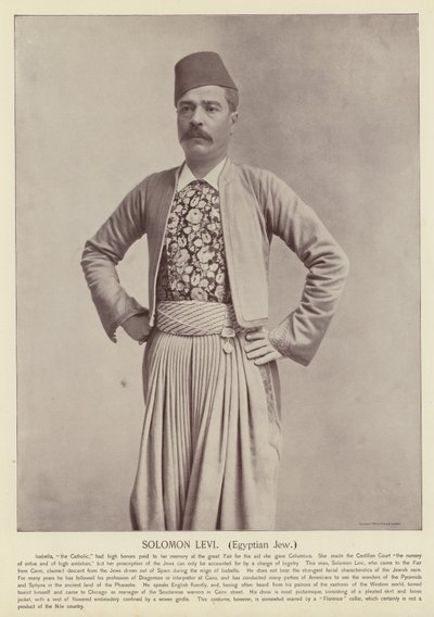 Solomon Levi, egyptisk jøde av American Photographer