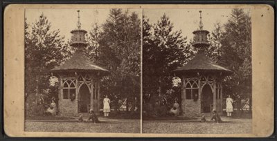 Summer House, Oneida Community, New York State, 1873 av American Photographer