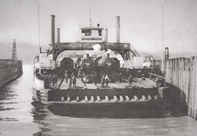 Contra Costa Ferry, ca. 1920 (s/hvitt-bilde) av American Photographer