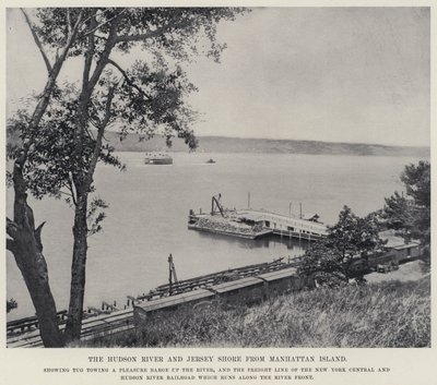 Hudson River og Jersey Shore fra Manhattan Island (s/h foto) av American Photographer