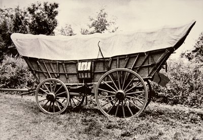The Prairie Schooner (s/hvitt bilde) av American Photographer