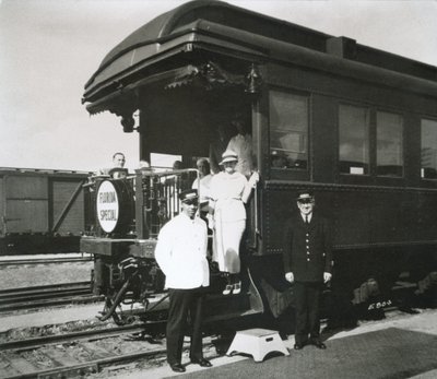 Observasjonsbilen til all-Pullman luksus 'Florida Special' fra Florida East Coast Railway, New York til Miami av American Photographer