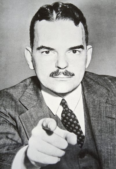 Thomas E. Dewey (1909-71) (s/hvitt-bilde) av American Photographer