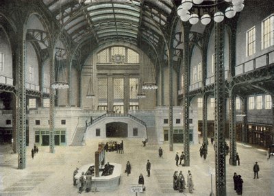 Train Concourse, Chicago Union Station (farget bilde) av American Photographer