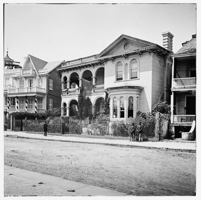 Unionens hovedkvarter på 26 South Battery Street i okkuperte Charleston, South Carolina av American Photographer