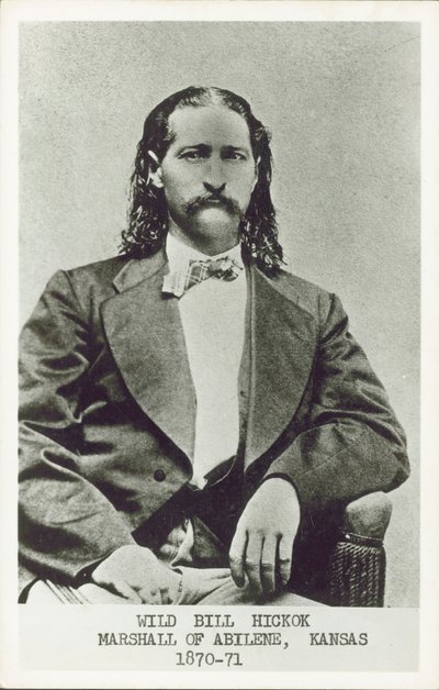Wild Bill Hickok , pistolkjemper, gambler og lovmann i det amerikanske vesten (s/hvitt-bilde) av American Photographer