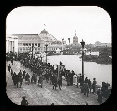 Worlds Columbian Exposition: utvendig utsikt, Chicago, 1893 (lanternelys) av American Photographer