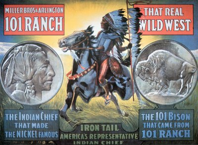 101 Ranch Wild West Show-plakat, med 