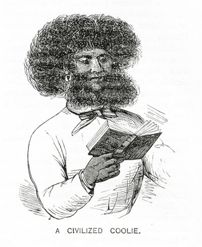 A Civilized Coolie, illustrasjon fra Appletons Journal, 4. mai 1872 av American School