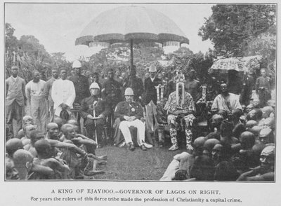 A King of Ejayboo and the Governor of Lagos, illustrasjon fra 