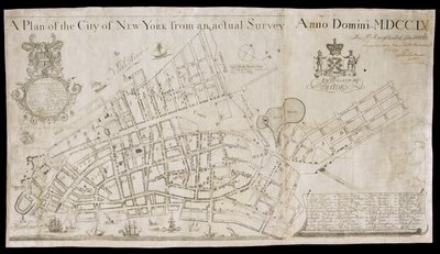 En plan for byen New York fra en faktisk undersøkelse av American School