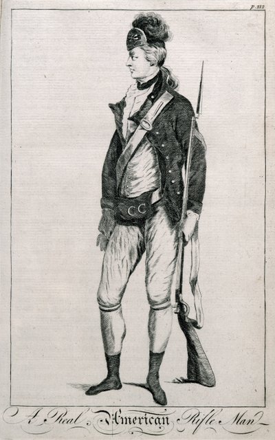 A Real American Rifleman, side 212 fra Imparial History of the War av American School
