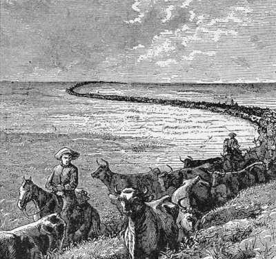 A Trail in the Great Plains, illustrasjon fra 