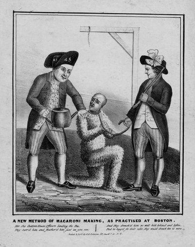En ny metode for å lage makaroni, slik den ble praktisert i Boston, ca. 1836 av American School