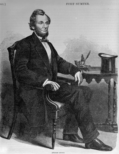 Abraham Lincoln, fra Harpers Pictorial History of the Civil War av American School